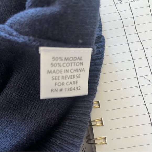 MODCLOTH Navy/Rainbow Chevron Women's Cardigan Sweater Size Small - Picture 4 of 4